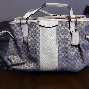 Coach light blue Chambray Bag